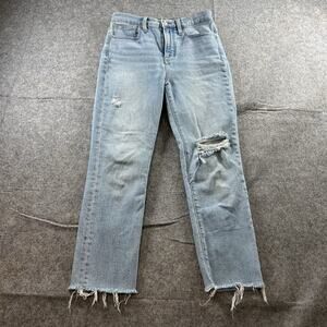 Madewell The Perfect Vintage Straight Jean Women’s 25P Light Wash High Rise